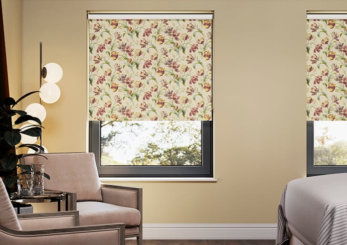 Laura Ashley Gosford, Cranberry - Twist&Fit Roller Blind - Image 3